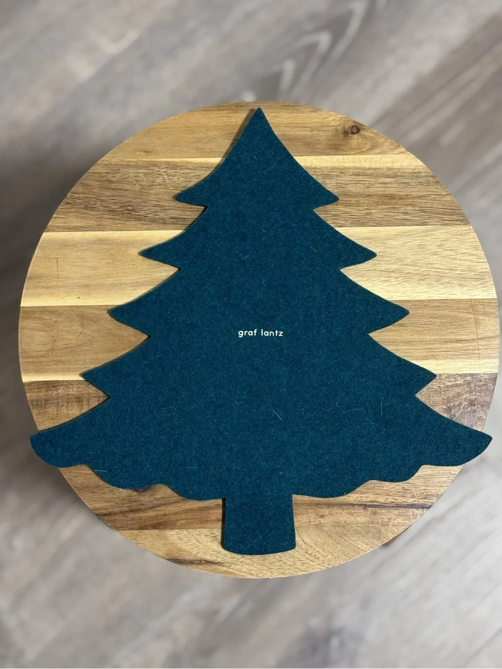 NWOT Graf Lantz Evergreen Tree Felt Trivet | Kombu Shade